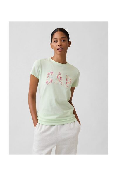 GAP Μπλουζάκι Γυναικείο Μέγεθος M POD Πράσινο 100% ΒΑΜΒΑΚΙ