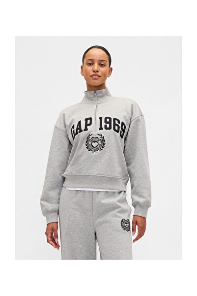 GAP Φούτερ Γυναικείο Μέγεθος S Γκρι Μελανζέ χρώμα0