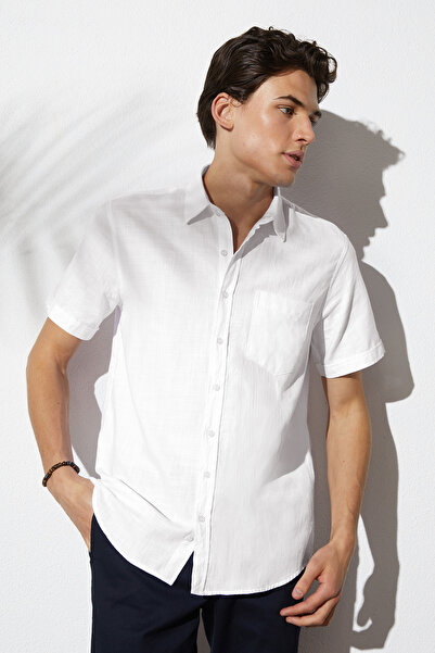 Tudors Ανδρικό πουκάμισο με κανονική εφαρμογή Classic Cut 100% βαμβακερό λινό...