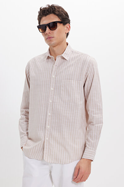 Tudors Ανδρικό πουκάμισο με κανονική εφαρμογή και κλασική γραμμή oversized με...