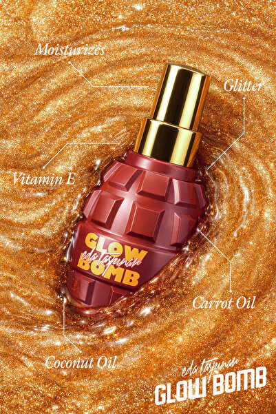 Eda Taşpınar Glow Bomb Glitter Bronzing Bomb Işıltılı Bronzlaştırıcı Güneş Yağ – Işıltılı 200 ml