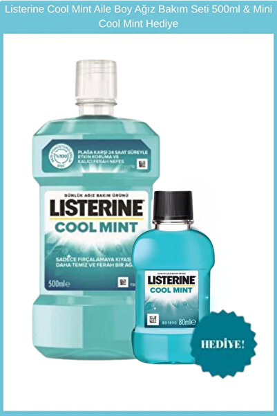 Listerine Cool Mint 500 ml + Cool Mint Hediye