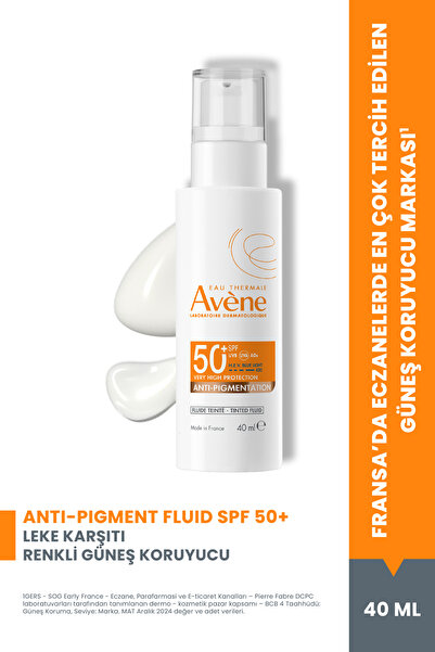 Avene Azelaik Asit (%0,12) İçeren SPF 50+ Leke Karşıtı Renkli Güneş Kremi 40 ml