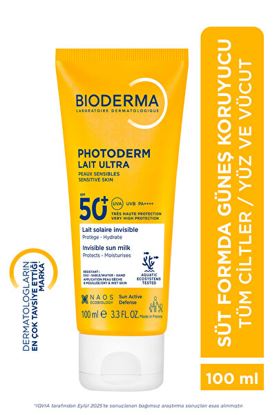 Bioderma Photoderm Lait Ultra SPF50+ Tüm Ciltler İçin Yüksek Korumalı Süt For...