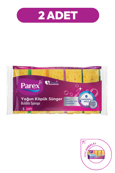 Parex Σφουγγάρι Φυσαλίδων Επίπεδο Σετ 5 τεμαχίων με 2 τεμάχια