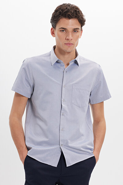 Tudors Ανδρικό πουκάμισο με κανονική εφαρμογή, κλασική γραμμή, βαμβακερό, κον...