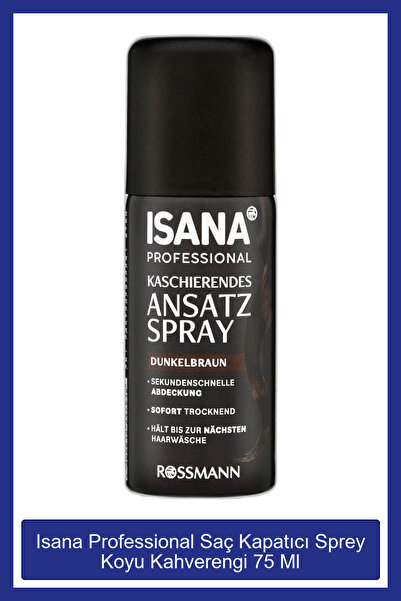 Isana Professional Professional Saç Kapatıcı Sprey Koyu Kahverengi 75 Ml