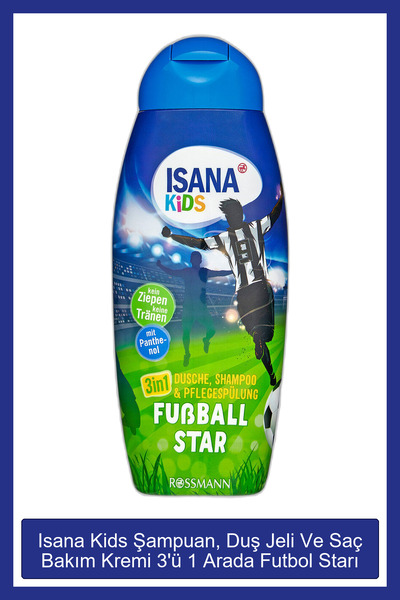 Kids Shampoo, Shower Gel and Hair Conditioner 3-in-1 Football Star 300 ml