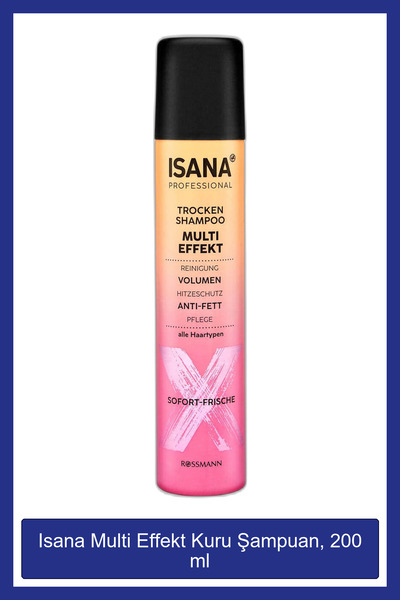 Isana Professional Multi Effekt Kuru Şampuan, 200 ml
