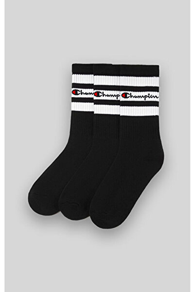 Champion Seasonal 3pk Crew Socks Siyah Unisex Çorap - U20121-KK001