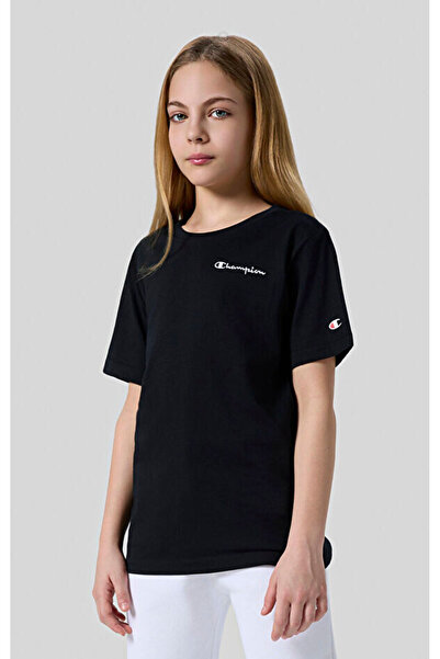 Champion Κοντομάνικο μπλουζάκι Icons για παιδιά - Μαύρο - 307323-KK001