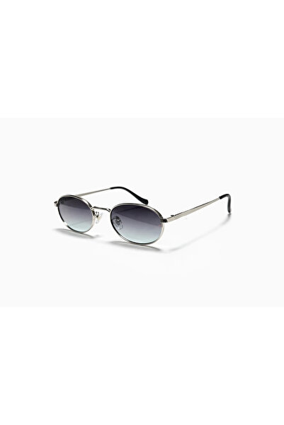 Toz Vintage Ferin Metal Retro Oval Metal Çerçeve İnce Sap Unisex UV400 Vintag...