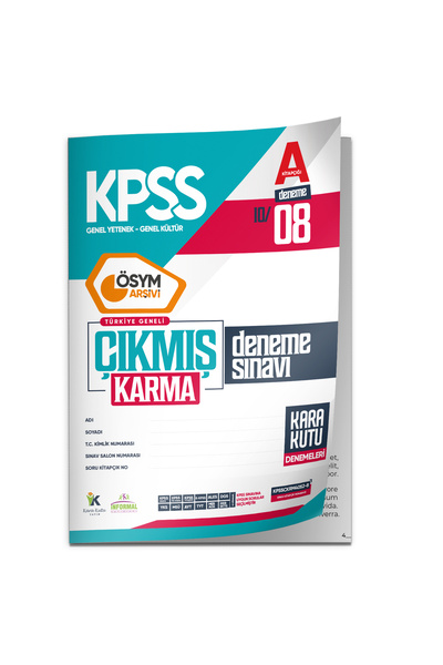 İnformal Yayınları 2026 KPSS ÖSYM Arşivi Çıkmış Soru Karma Genel Yetenek Gene...