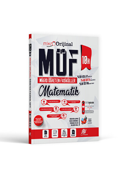 Orijinal Yayınları Orijinal Mikro 10. Sınıf Matematik MÖF Mikro Öğreten Fasik...