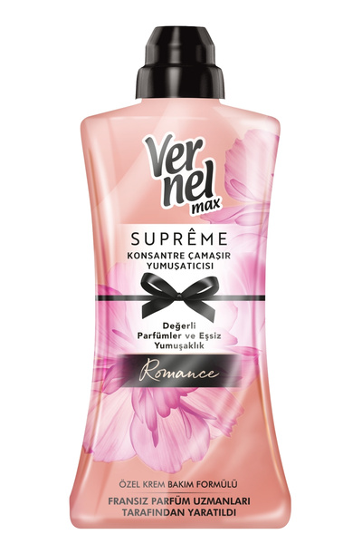 Vernel Max Konsantre Çamaşır Yumuşatıcısı 1200ml (50 Yıkama) Supreme Romance