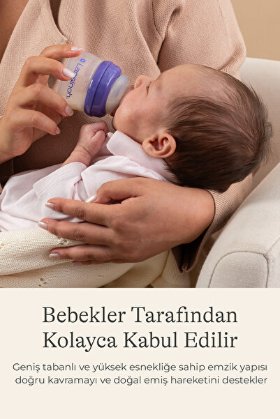 Lansinoh 60 ml Biberon ve NaturalWave® Biberon Emziği (0 Ay+)