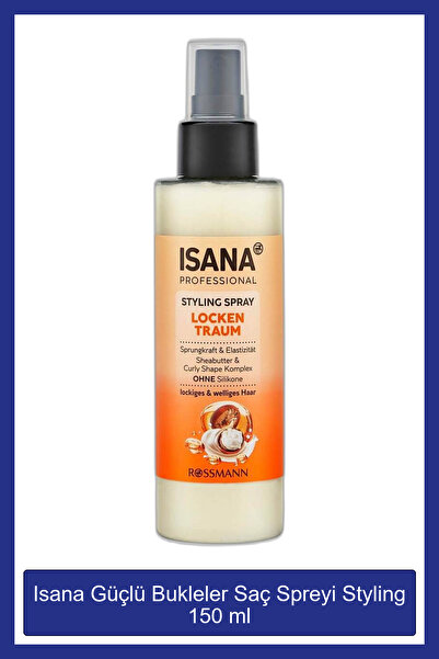 Isana Professional Güçlü Bukleler Saç Spreyi Styling 150 ml