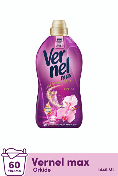 Vernel Max Konsantre Çamaşır Yumuşatıcısı 1440ml (60 YIKAMA) Orkide X2 ADET