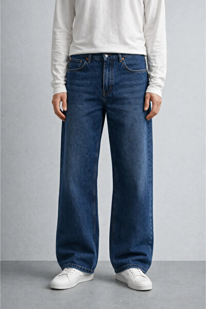 inpool 90's Collection, Bol kalıp, Pamuklu, Beş cep, Premium Jean, Denim pant...