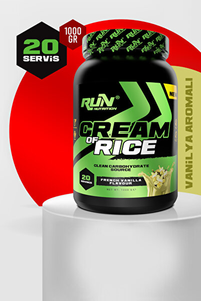 Run Nutrition Cream Of Rice | Fransız Vanilya | 1 Kg | 20 Servis