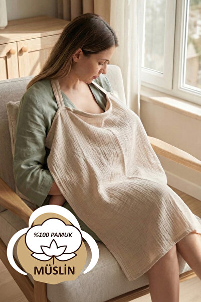 HAMUR Σαλιάρα θηλασμού Muslin Mother Baby 100% Βαμβάκι Κάλυμμα καροτσιού πολλ...
