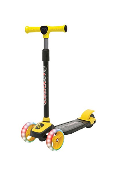 Cool Wheels Twist Led Light 3 Wheel Height Adjustable YELLOW SCOOTER