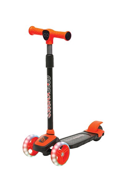 Cool Wheels Led Illuminated 3 Wheel Height Adjustable ORANGE Twist Scooter