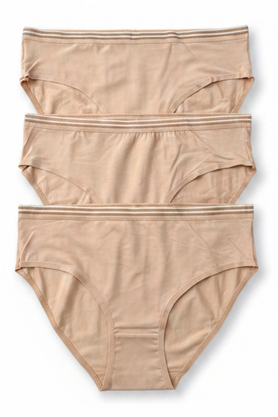 Nicoletta Γυναικεία εσώρουχα 3 τεμαχίων από βαμβάκι Lycra με φαρδιά ελαστική ...