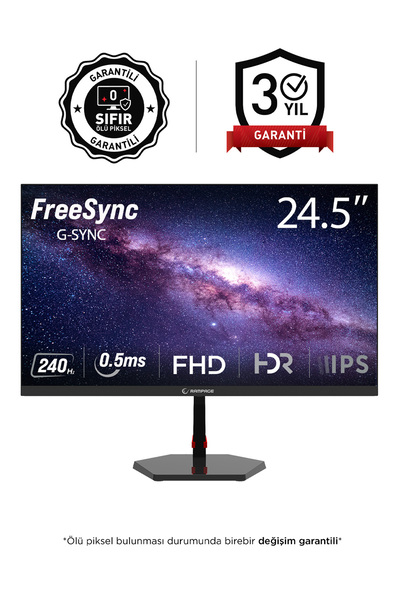 Rampage RAVEN RV25R240F 25 240hz 0,5ms FAST IPS FHD Freesync/G-Sync Flat Oyun...