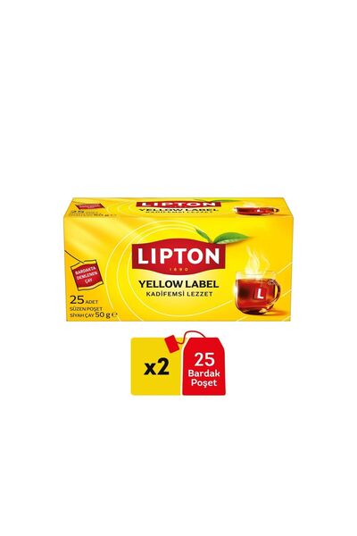 Lipton 2'li Lipton Yellow Label Bardak 25'li 50 Gr.