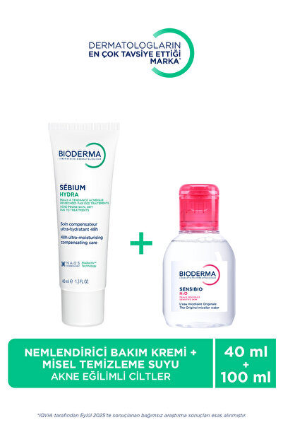 Bioderma Kurutucu Akne Tedavisi İçin Yatıştırıcı Nemlendirici & H2O Micellar ...
