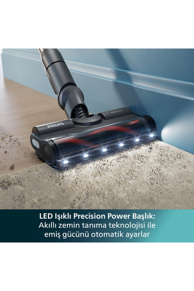 Philips 6000 Serisi Kablosuz Dikey Süpürge XC6557/01 + Türk Kahve Makinesi