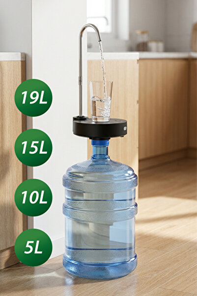 Kiwi KWP-8521 Şarjlı Su Pompası | USB Şarjlı & Damacana Uyumlu & Paslanmaz Çelik Boru