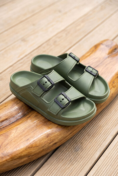 DARK SEER Γυναικεία πέδιλα με αγκράφα DS Monapi.Capri Khaki Orthopedic EVA