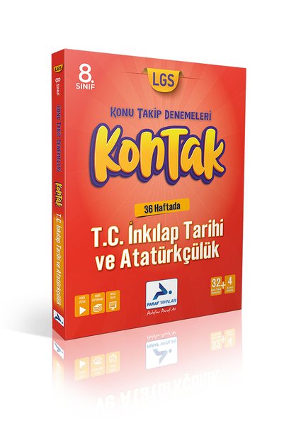 paraf yayınları 8. Sınıf İnkılap Tarihi ve Atatürkçülük Kontak 36 Hafta Denem...