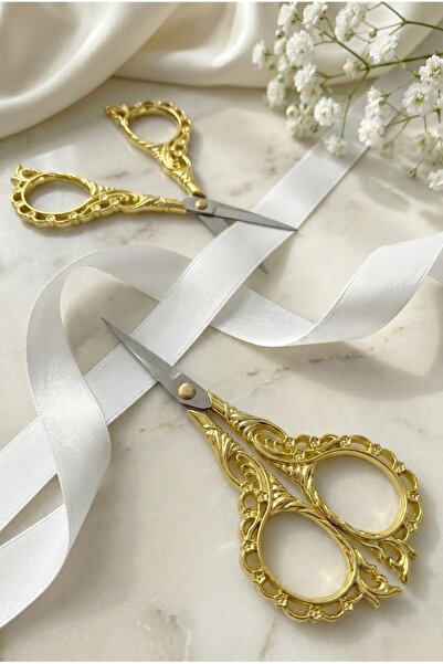 ZEYMERADE Ψαλίδι ορόφουχτο χρυσό, με κορδέλα, ειδική για την ημέρα της αρραβώ...