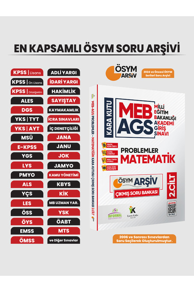 Karakutu Yayınları MEB AGS Matematik Kara Kutu 2.Cilt En Kapsamlı ÖSYM Çıkmış...
