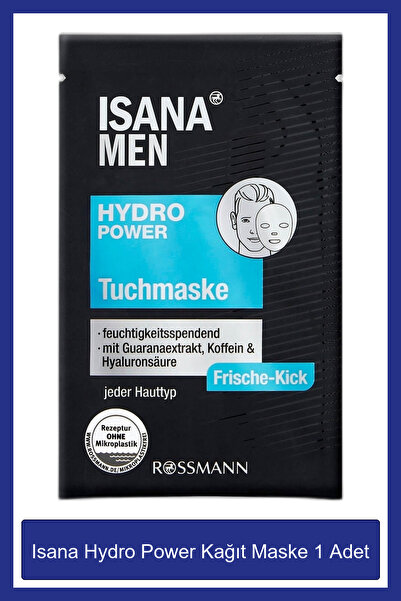 ISANA MEN Hydro Power Kağıt Maske 1 Adet