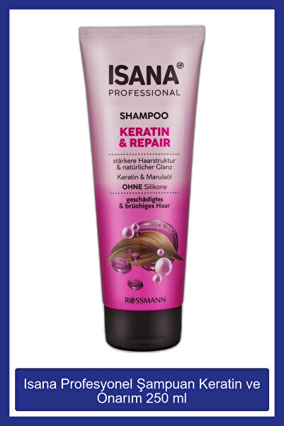 Isana Professional Profesyonel Şampuan Keratin ve Onarım 250 ml