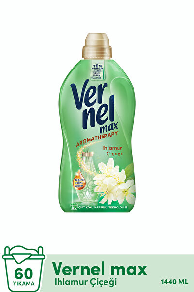 Vernel Max Konsantre Çamaşır Yumuşatıcısı Ihlamur Çiçeği 1440 ML X4 Adet