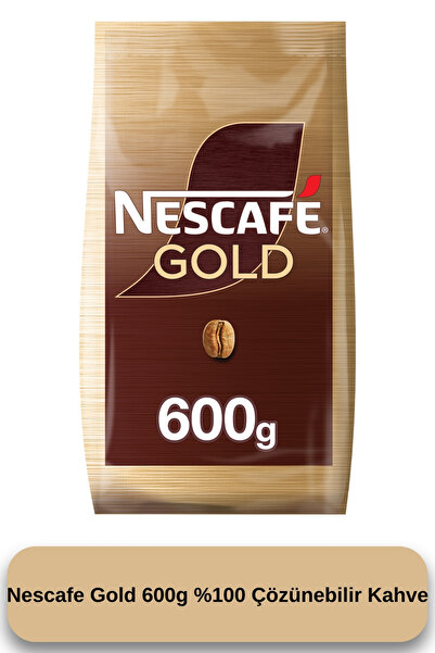 Nescafe Gold 600g %100 Çözünebilir Kahve