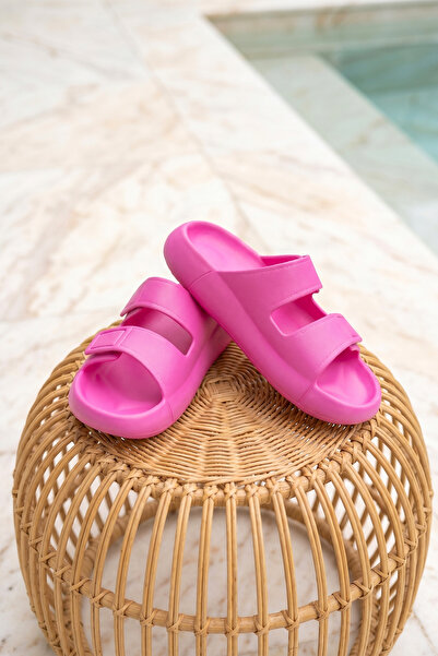 DARK SEER DS Monapi.Mercan Fuchsia Ορθοπεδικό EVA Γυναικείο Velcro Παντόφλες ...