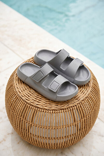 DARK SEER DS Monapi.Mercan Füme Ορθοπεδικό EVA Unisex Velcro Παντόφλες Σανδάλια