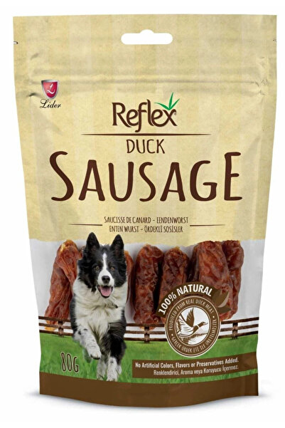 Reflex Duck Sausage Ördekli Sosisler Köpek Ödül Maması 80gr Eendenworst