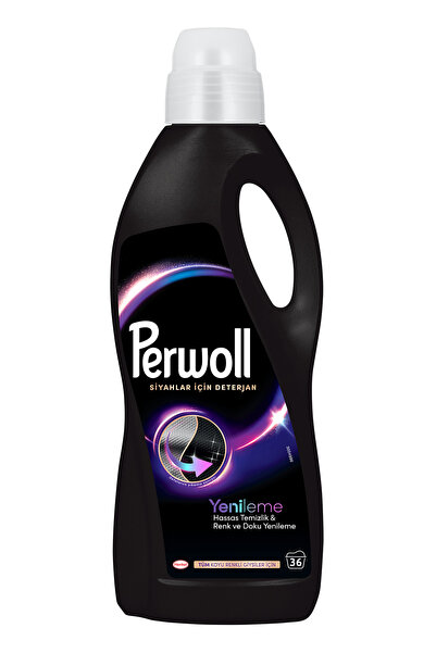 Perwoll Çamaşır Deterjanı Hassas Temizlik, Renk Ve Doku Yenileme Siyahlar İçin 2L X3 Adet