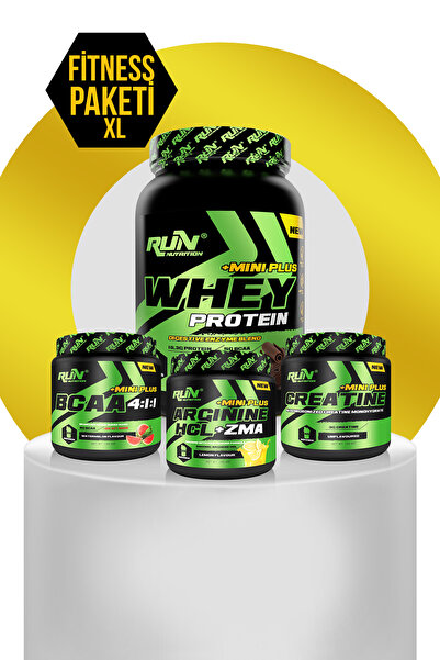 Run Nutrition Fitness MİNİ XL Paketi - Whey Mini Plus Çikolata, Bcaa Karpuz, ...