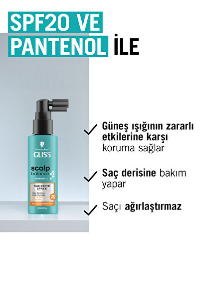 Gliss Scalp Balance Saç Derisi Spreyi 100 ML X 2 Adet