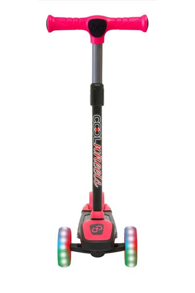 Furkan Toys Cool Wheels Twist Led Işıklı 3 Tekerlekli Yükseklik Ayarlı PEMBE Scooter