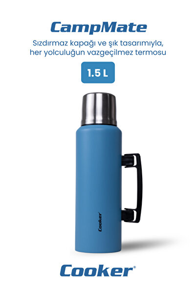 Cooker CampMate 1.5 L Paslanmaz Çelik Termos Mavi CKR2085