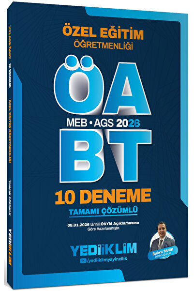 Yediiklim Yayınları 2026 MEB AGS ÖABT Özel Eğitim Öğretmenliği Tamamı Çözümlü...